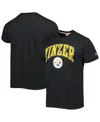 Homage Men's  Charcoal Pittsburgh Steelers Hyper Local Tri-blend T-shirt In Charcoal