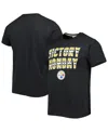 Homage Men's  Charcoal Pittsburgh Steelers Victory Monday Tri-blend T-shirt In Charcoal