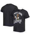 Homage Men's  Davante Adams Heathered Black Las Vegas Raiders Caricature Player Tri-blend T-shirt In Heathered Black
