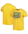 Homage Men's  Gold Los Angeles Chargers Victory Monday Tri-blend T-shirt In Gold