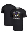Homage Men's  Ray Lewis Charcoal Baltimore Ravens Retired Player Caricature Tri-blend T-shirt In Charcoal