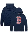Homage Men's Navy Boston Red Sox Lightweight Raglan Tri-blend Pullover Hoodie In Blue