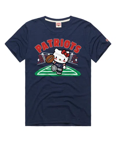 Homage Men's Navy New England Patriots X Hello Kitty Triblend T-shirt