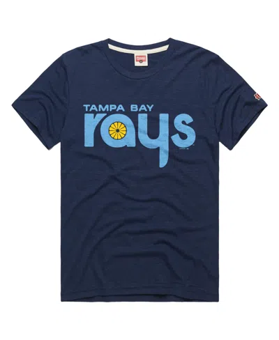 Homage Men's Navy Tampa Bay Rays Tri-blend Hyperlocal T-shirt