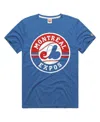 Homage Royal Montreal Expos Tri-blend Hyperlocal T-shirt In Blue