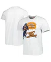 Homage Men's Russell Wilson Ash Denver Broncos Caricature Player Tri-blend T-shirt In Ash