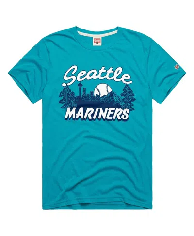 Homage Men's Teal Seattle Mariners Tri-blend Hyperlocal T-shirt In Blue