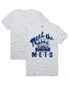 Homage Men's White New York Mets Hyper Local Tri-blend T-shirt In White