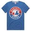 Homage Royal Montreal Expos Tri-blend Hyperlocal T-shirt In Blue