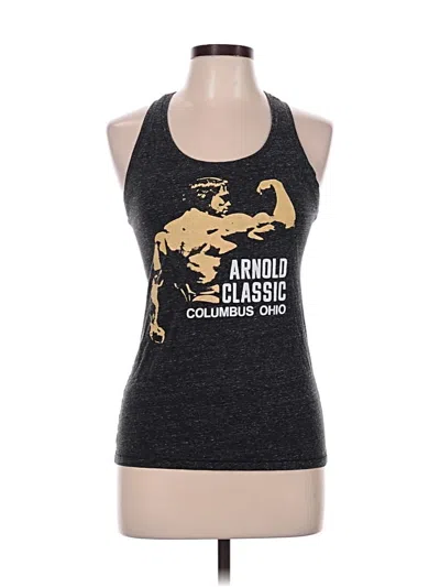 Pre-owned Homage Tank Top Gray Halter Neckline Tops