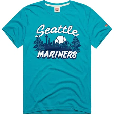 Homage Teal Seattle Mariners Tri-blend Hyperlocal T-shirt In Blue