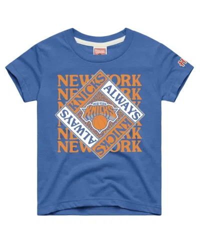 Homage Babies' Toddler Blue New York Knicks Always Knicks Tri-blend T-shirt