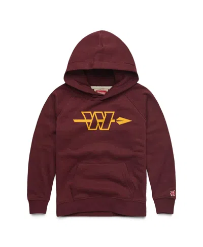 Homage Babies' Toddler  Burgundy Washington Commanders Alternate Logo Tri-blend Hoodie