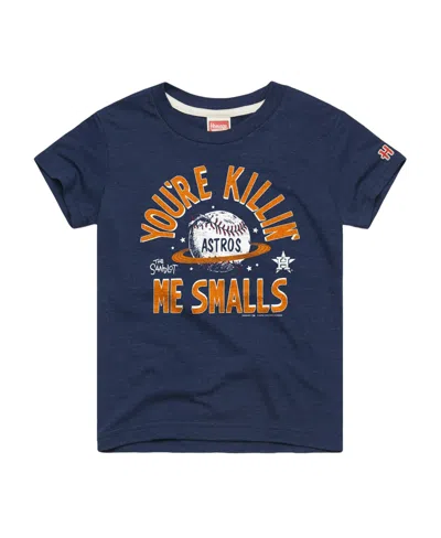 Homage Babies' Toddler Navy Houston Astros X The Sandlot Tri-blend T-shirt In Blue