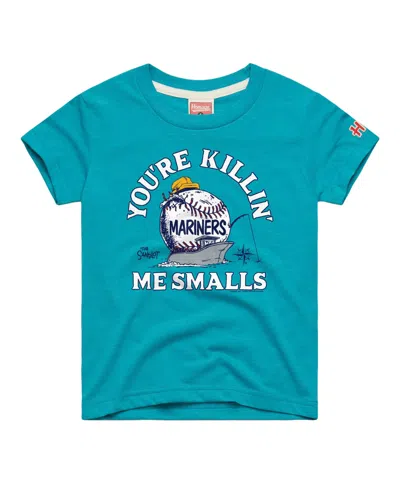 Homage Babies' Toddler Teal Seattle Mariners X The Sandlot Tri-blend T-shirt In Blue