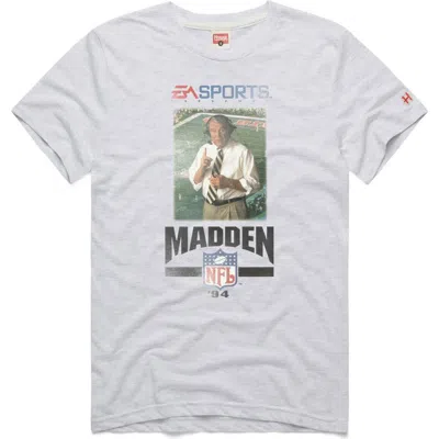 Homage Unisex  Ash Madden Nfl '94 Cover Tri-blend T-shirt In White