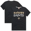 Homage Men's And Women's Black New Orleans Saints Nfl Asl Collection By Love Sign Tri-blend T-shirt In Black