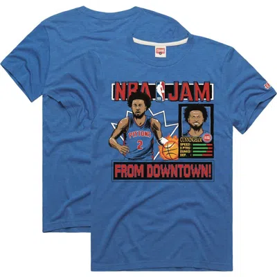 Homage Unisex  Cade Cunningham Blue Detroit Pistons Nba Jam Tri-blend T-shirt