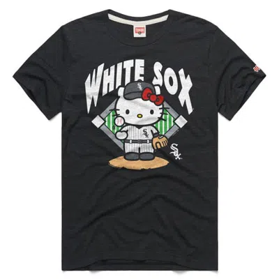 Homage Unisex  Charcoal Chicago White Sox Hello Kitty Tri-blend T-shirt