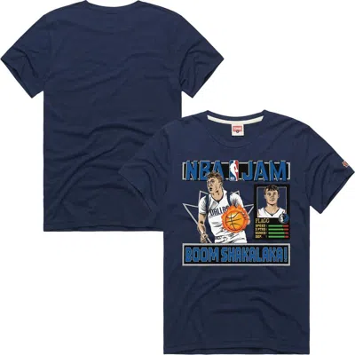 Homage Unisex  Cooper Flagg Navy Dallas Mavericks Nba Jam Tri-blend T-shirt