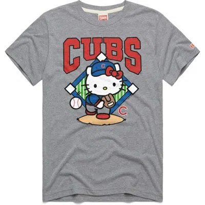 Homage Unisex   Gray Chicago Cubs Hello Kitty Tri-blend T-shirt