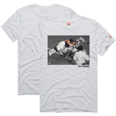 Homage Unisex  John Elway Ash Denver Broncos Pay  Tri-blend T-shirt