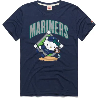 Homage Unisex  Navy Seattle Mariners Hello Kitty Tri-blend T-shirt