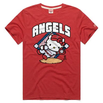 Homage Unisex  Red Los Angeles Angels Hello Kitty Tri-blend T-shirt