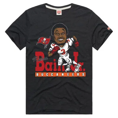 Homage Unisex  Rueben Bain Jr. Charcoal Tampa Bay Buccaneers Caricature Player Graphic Tri-blend T-sh