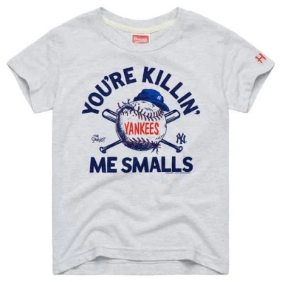 Homage Youth  Ash New York Yankees X The Sandlot Tri-blend T-shirt