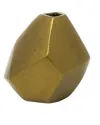 Homart Lane Faceted Vase In Brass