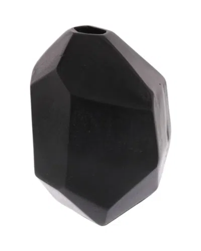 Homart Lane Faceted Vase In Bronze