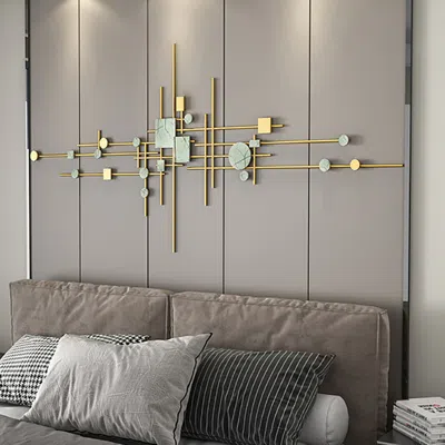 Homary 1 Piece Europe Modern Geometric Metal Iron Wall Decor Multi-colored