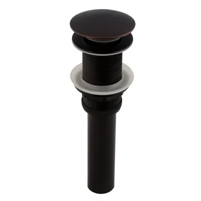 Homary Antique Black Pop Up Drain Without Overflow For Bathroom Sink Solid Brass