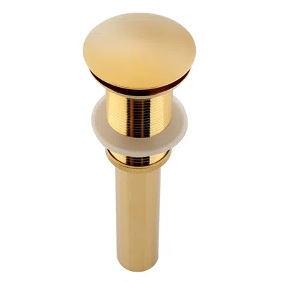 Homary Gold Finished Popup Drain Assembly Without Overflow For Bathroom Vessel Vanity Sink