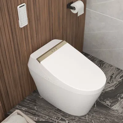 Homary Hynova Ax6 Set Of 2 Elongated Smart Toilet Floor Mounted Automatic Toilet Self-clean In White