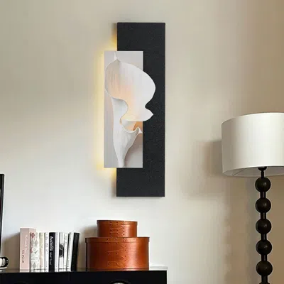 Homary Modern Sandstone Texture Led Canvas Painting Wall Accent In Black & White