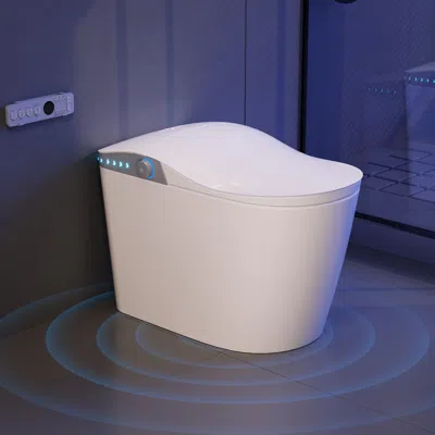 Homary Smart Bidet Toilet With Auto Flush, Heated Seat & Uv Sterilization In White