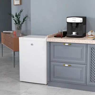 Homcom 3 Cubic Feet Freestanding Beverage Refrigerator In White