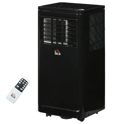 Homcom 8000 Btu Portable Air Conditioner For 344 Square Feet With In Black