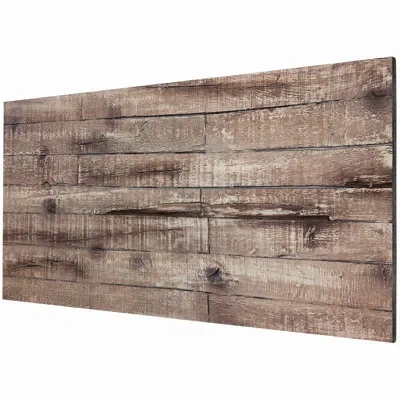 Homcom 8-pack 3d Faux Wood Wall Panels, Lightweight Polyurethane Panels For Interior And Exterior Accent Wa In Brown
