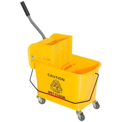 Homcom Janitor 20 Qt. Mop Bucket With Wringer