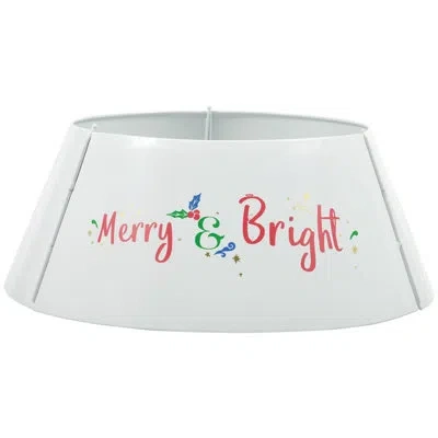 Homcom Metal Tree Collar In White