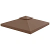 Homcom Outsunny Replacement Canopy In Brown