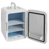 Homcom Skincare Fridge For Bedroom, Car With Led Mirror, Cooler And Warmer, Ac/dc Powered Mini Fridge For S In Multi