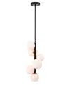 Home Accessories 11" Tsukiko 6-light Indoor Chandelier In Black