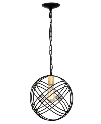 Home Accessories 12" Jaipem 1-light Indoor Pendant Ceiling Light In Black