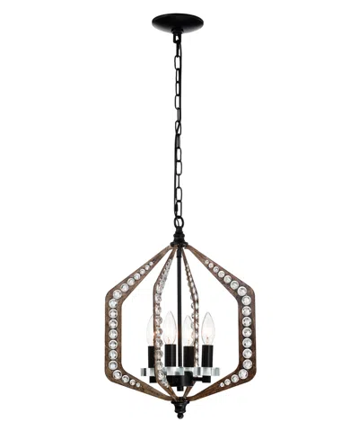 Home Accessories 14" Germana 4-light Indoor Chandelier In Multi