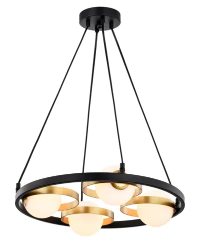 Home Accessories 18" Pomponia 4-light Indoor Chandelier In Multi
