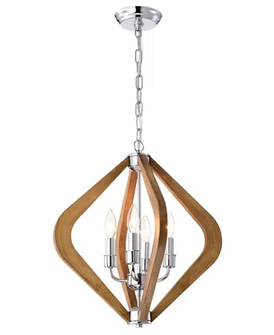 Home Accessories 18" Vissent 4-light Indoor Chandelier In Multi